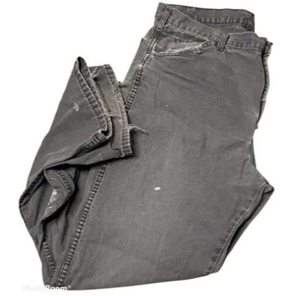 Dickies Other - Dickies Work Pants Mens 36x32 Canvas Destroyed Distressed Stained Paint Frayed